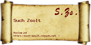 Such Zsolt névjegykártya